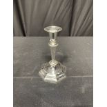 CANDLEHOLDER, SILVER 8" 1 TAPER