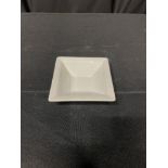 WHITE MELAMINE 7" SQUARE 58OZ BOWL