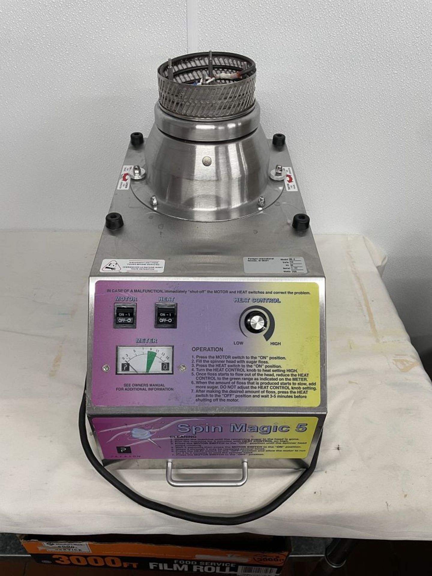 MAGIC SPIN COTTON CANDY MACHINE, MDL US-5