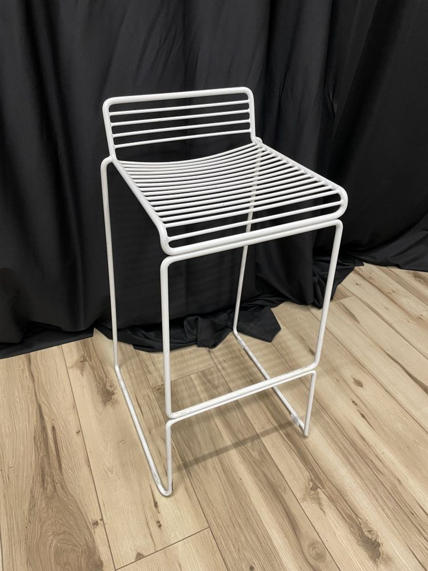 BARSTOOLS- METAL, WHITE, LOW-BACK