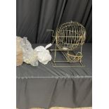 GAME, BINGO CAGE, LARGE 13" DIA.W/BALLS&