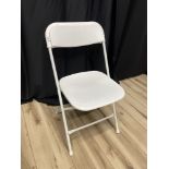 CHAIR - WHITE STND. PLASTIC/METAL