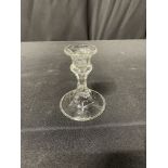 CANDLEHOLDER, CRYSTAL 4 1/2" 1 LITE