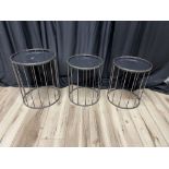 SET OF 3 ROUND END/SIDE TABLES