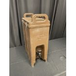 DRINK DISPENSER INSUL. BROWN 5 GAL HOT/C