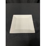 WHITE SQUARE SALAD PLATE 8 1/4"