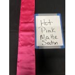 SASH HOT PINK 4"X108" MATTE SATIN