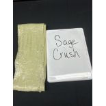 NAPKIN IRIDESCENT CRUSH SAGE