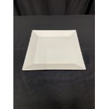 WHITE SQUARE DINNER PLATE 10 3/4"