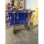 Rolling Parts Rack, 4' x 26" x 4'2"- no contents included