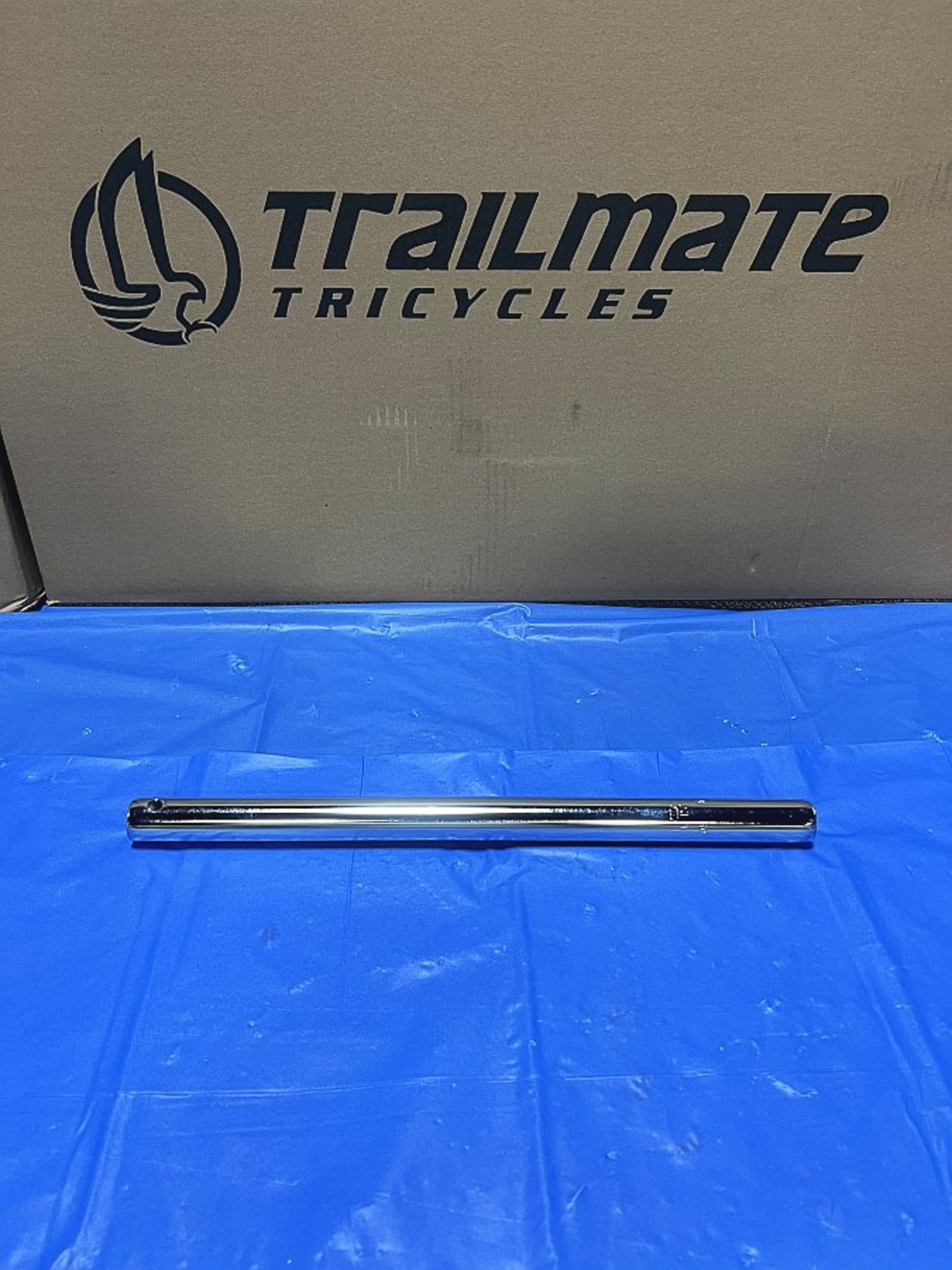 Seat Post 15" x 1" OD, Chrome)