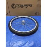 WHL 24 x 1.75 Alloy TRK RR w/ T & T, 24" RR WHL w/ Installed T & T)