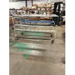 Rolling Parts Rack, 6'8" x 34" x 46.75"- no contents included