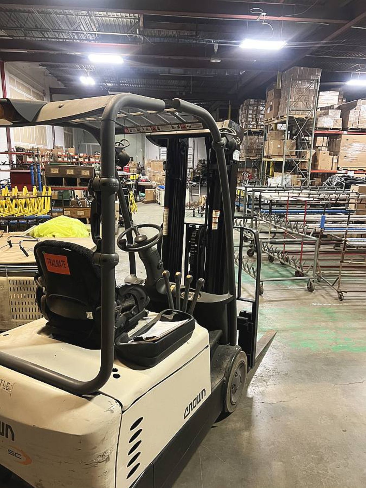 2012 Crown Cascade Series S200 Electric Forklift, Mdl 55F-SSS- A060, 4,825 lb. cap., LATE PICK_UP - Image 3 of 9