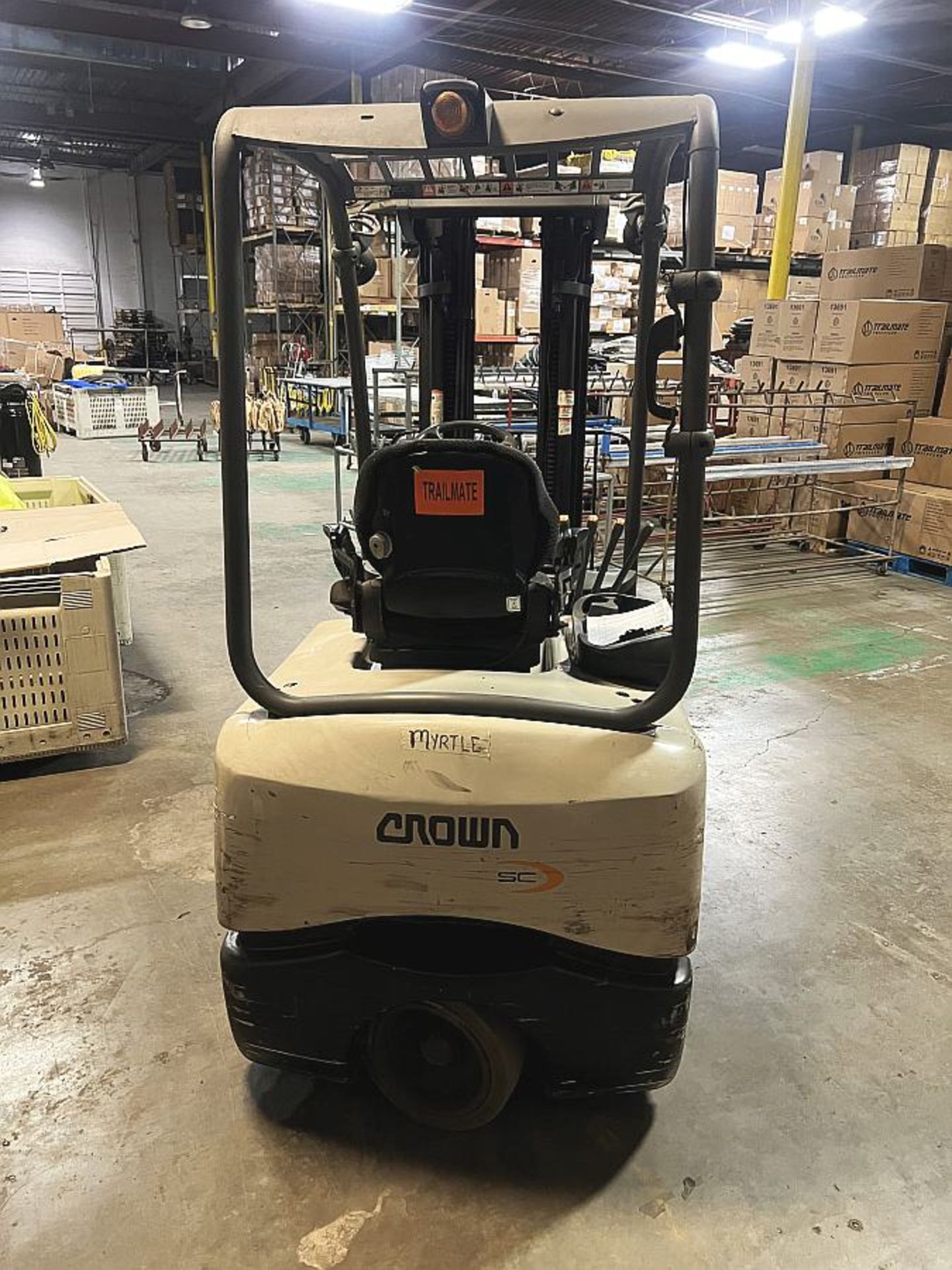 2012 Crown Cascade Series S200 Electric Forklift, Mdl 55F-SSS- A060, 4,825 lb. cap., LATE PICK_UP - Image 4 of 9