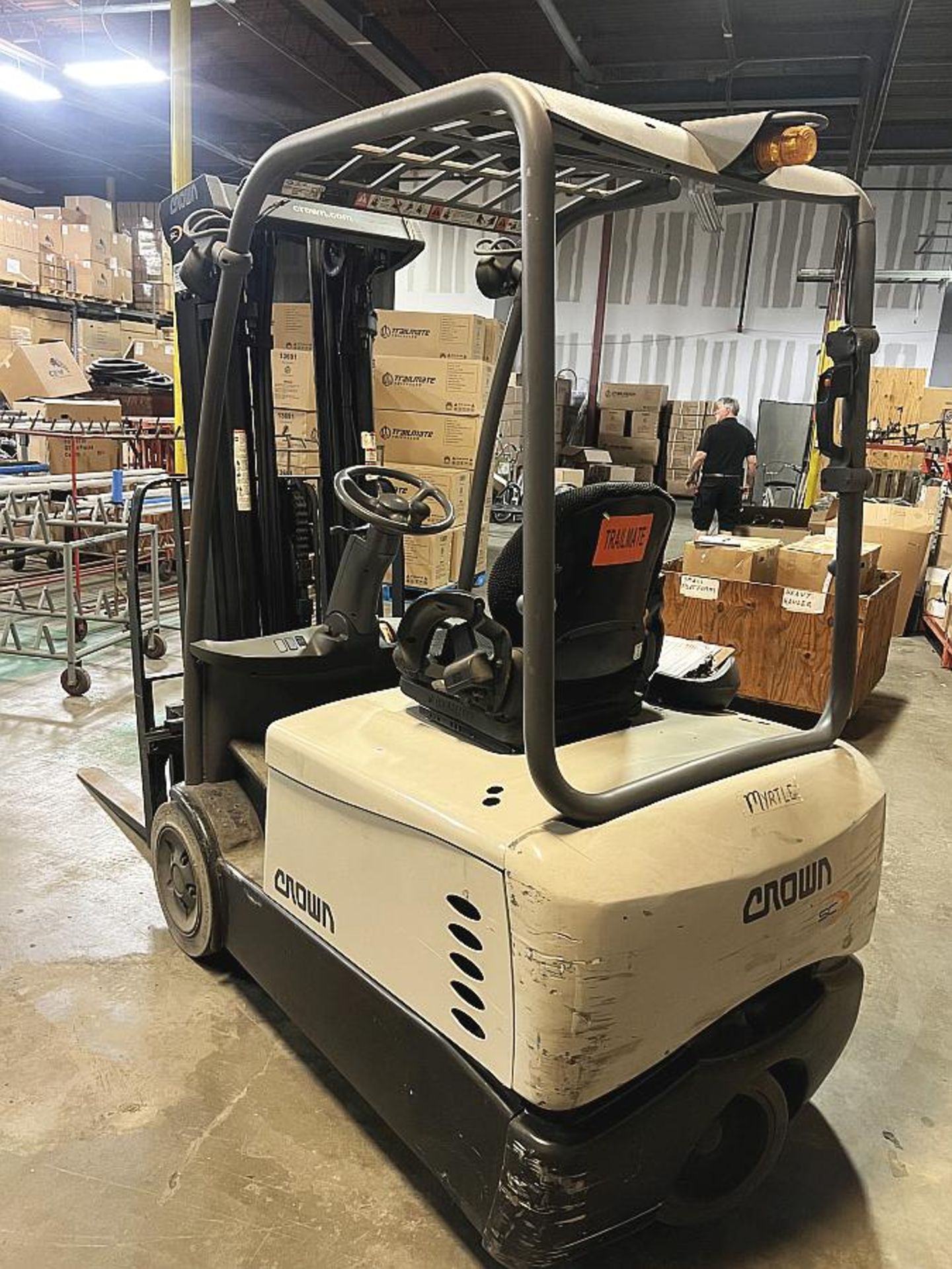 2012 Crown Cascade Series S200 Electric Forklift, Mdl 55F-SSS- A060, 4,825 lb. cap., LATE PICK_UP - Image 2 of 9