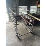 Rolling Parts Rack, 8'3" x 34" x 5'8"- no contents included