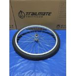 WHL 24 x 1.75 Alloy TRK FR w/ T &T, 24" FRT WHL w/ Installed T & T,