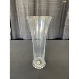 16" Fluted Glass Vase, wide