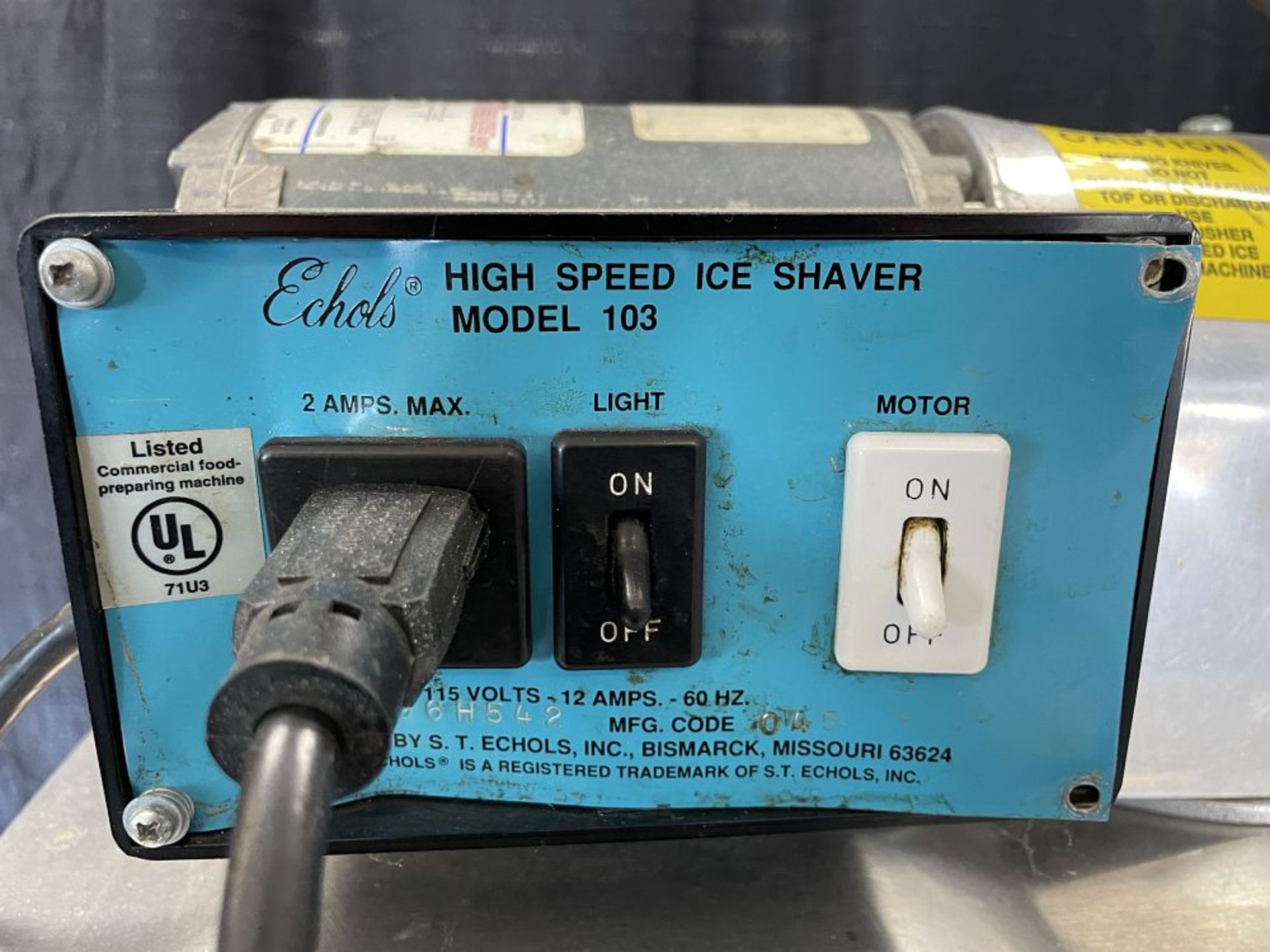 Echols Ice Shaver 115Volt - Image 3 of 3
