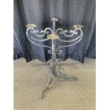 32" 4-Candle Iron Candle Stand