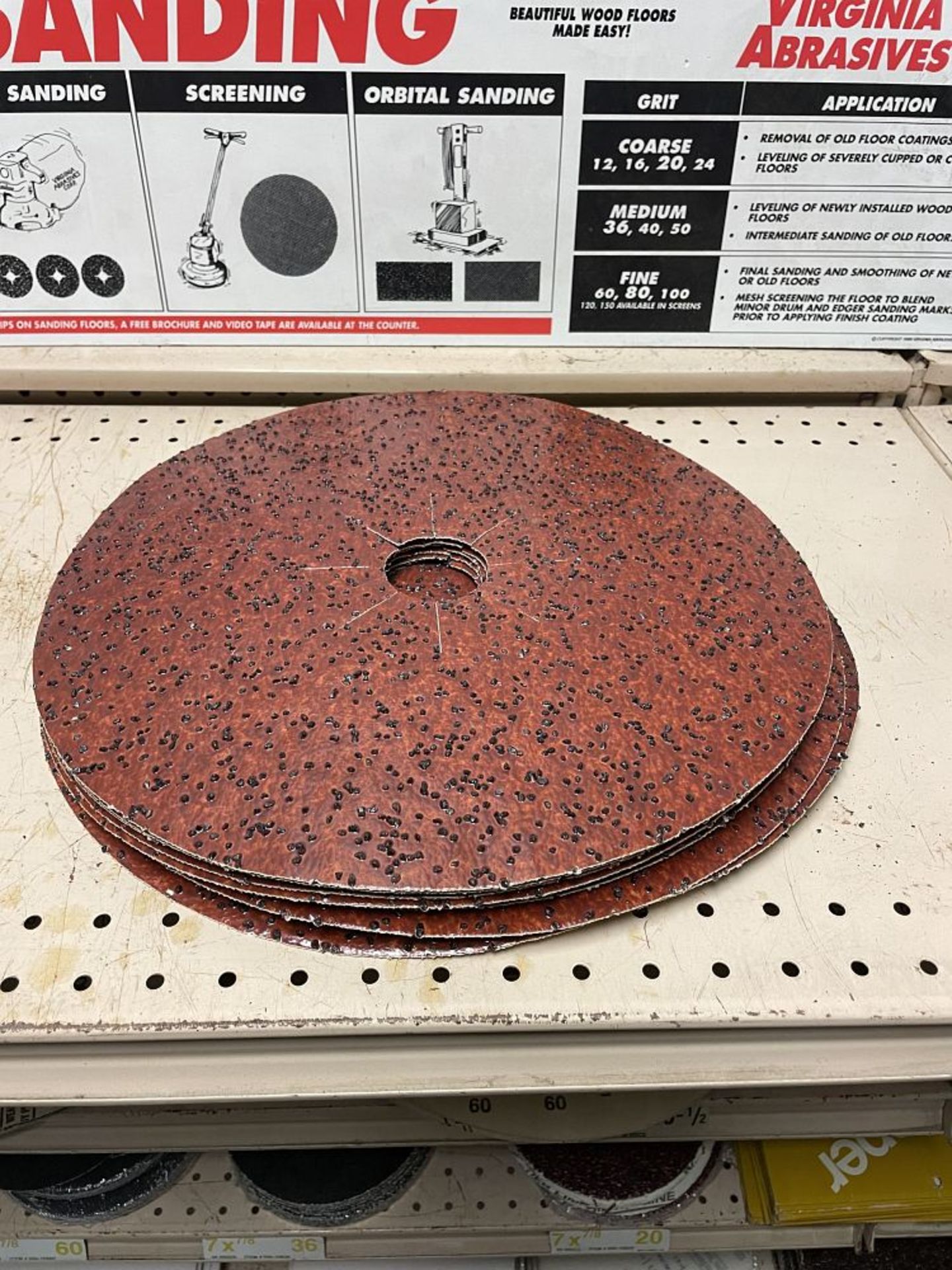 Floor Sanding Disc, 15" including: