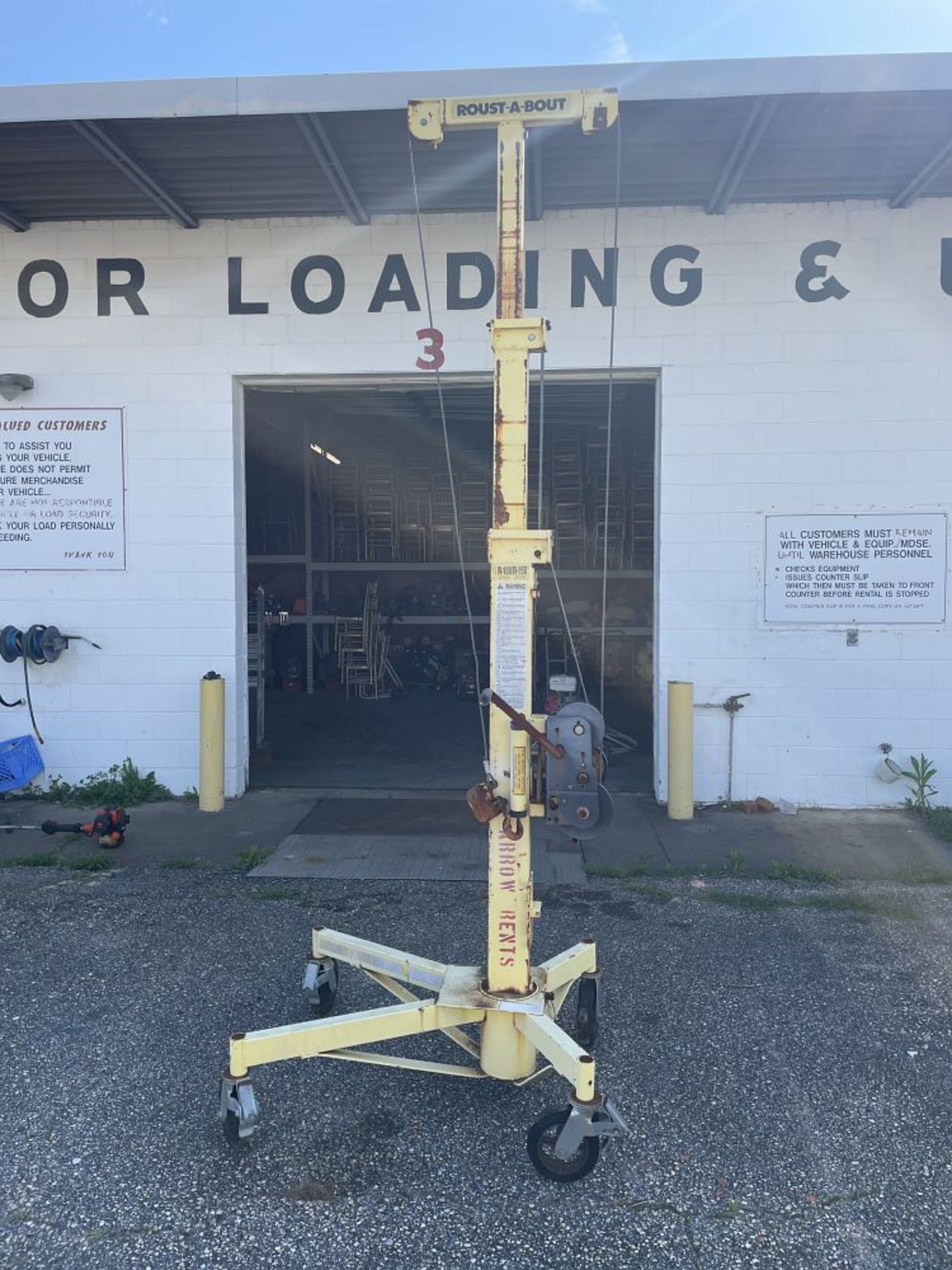 Roust-A-Bout Lift 15ft - 1500LBS