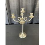 23" 5-Candle Silver Plate Candelabra