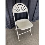 Folding Chair, white (round top)