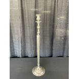 38" Single Candle Silver Plate Candelabra