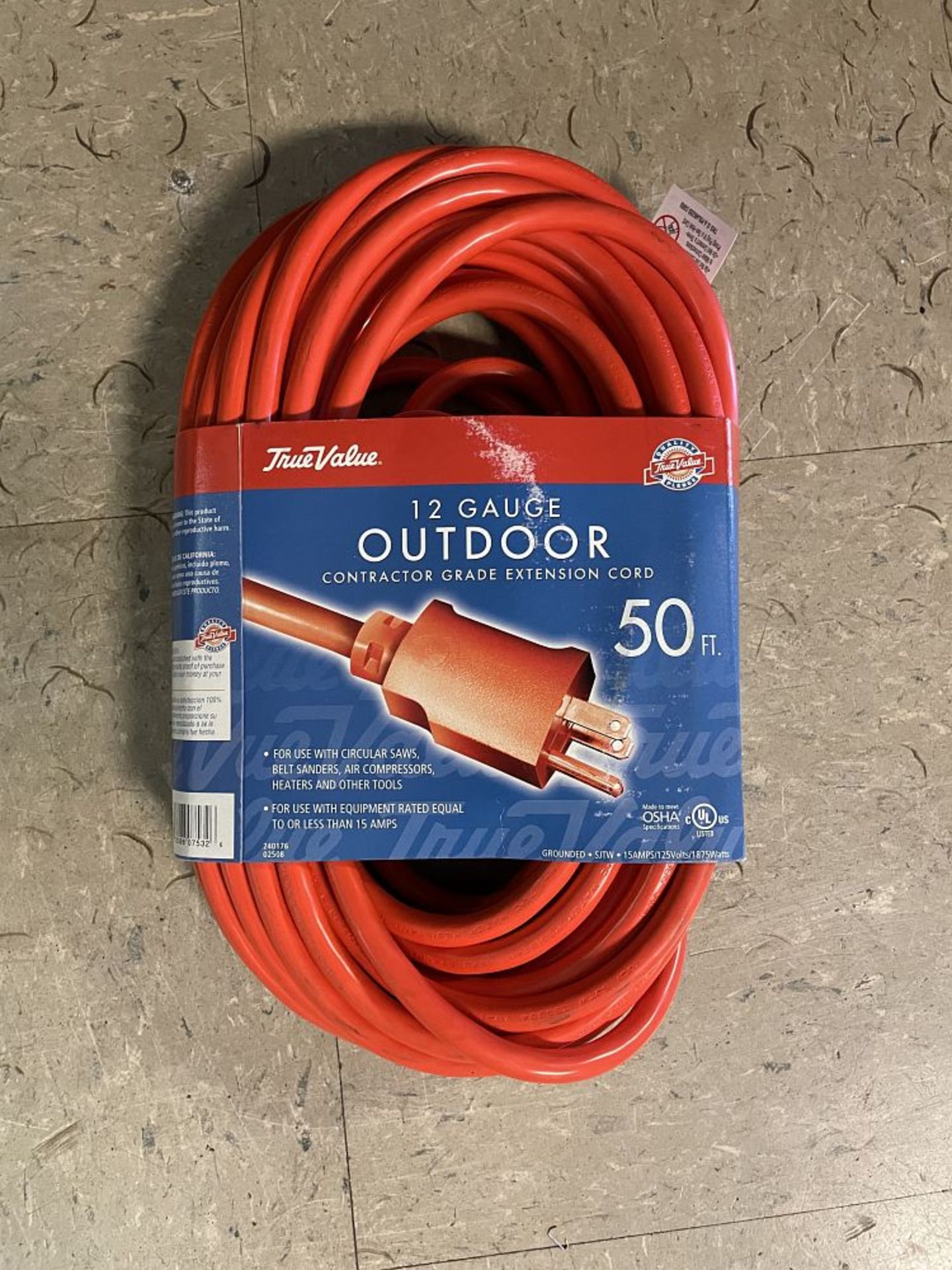 New 50' Extension Cord, 12-3