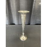 13.5" Silver-Plate Trumpet Vase