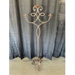61" 3-Candle Iron Candle Stand