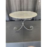 19" Round Metal Food Display w/ stand