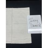 Ivory Damask 90 x 90 Square Poly Tablecloth