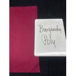 Burgandy 90" Round Poly Tablecloth