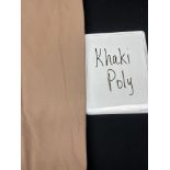 Khaki 90 x 156 Poly Tablecloth