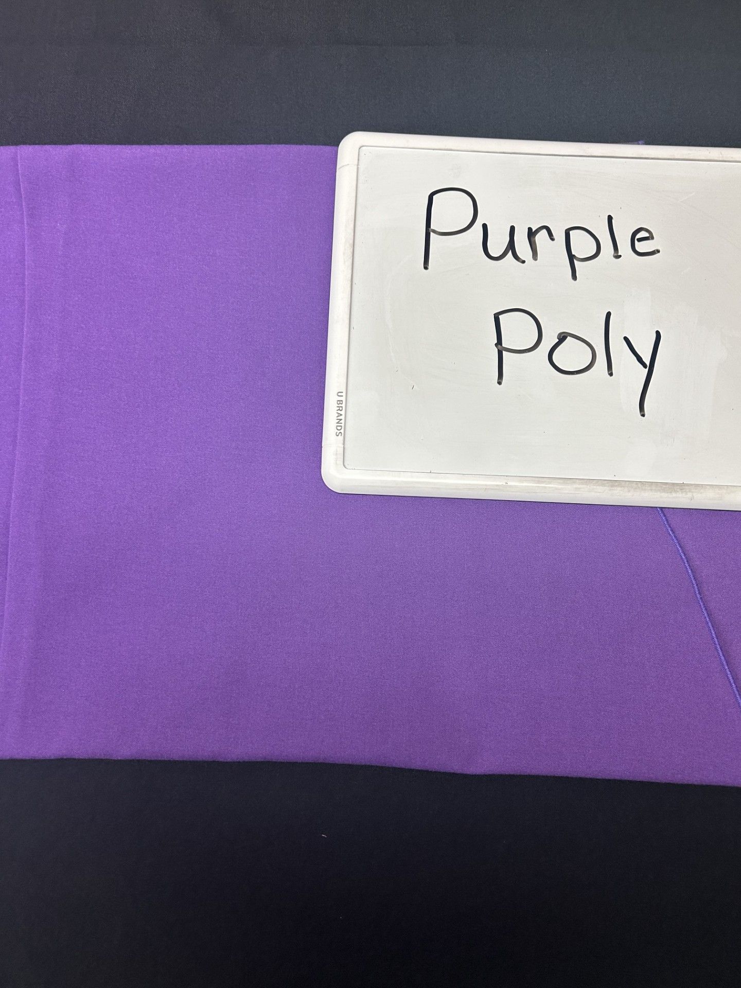 Purple 120" Round Poly Tablecloth