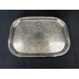 13.75" x 18.5" Silver Plate Serving Tray