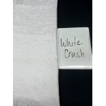 90" Round White Crush Tablecloth