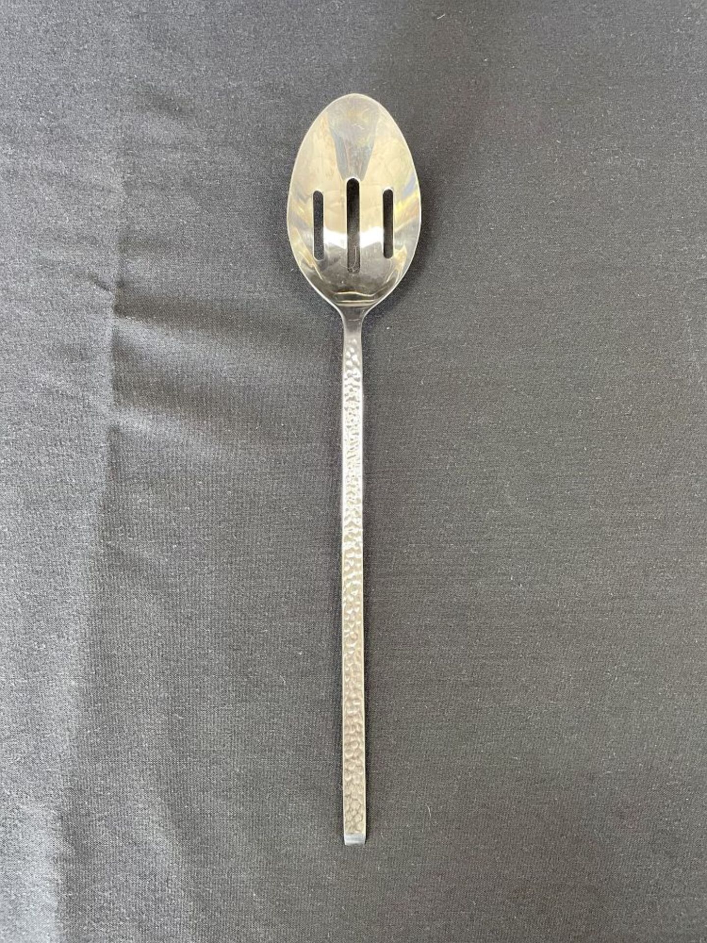 Hammered Slotted Serving Spoon