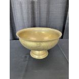 14.5" Brass Colored Punch Bowl