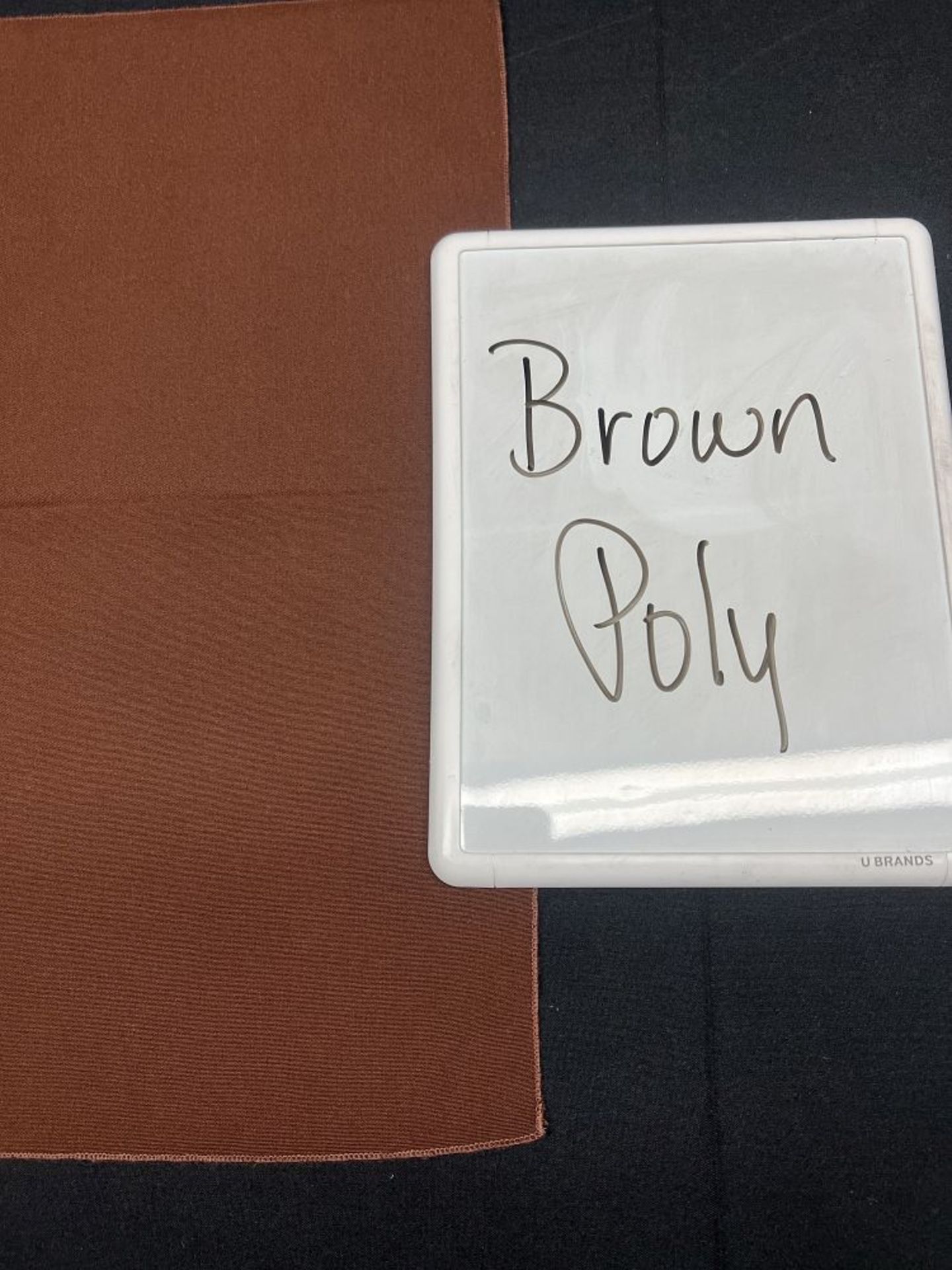 Brown 108" Round Poly Tablecloth