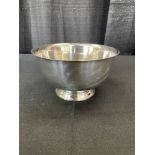 8" Silver Plate Revere Bowl