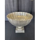 15" Silver Plate Punch Bowl w/ Beaded Edge
