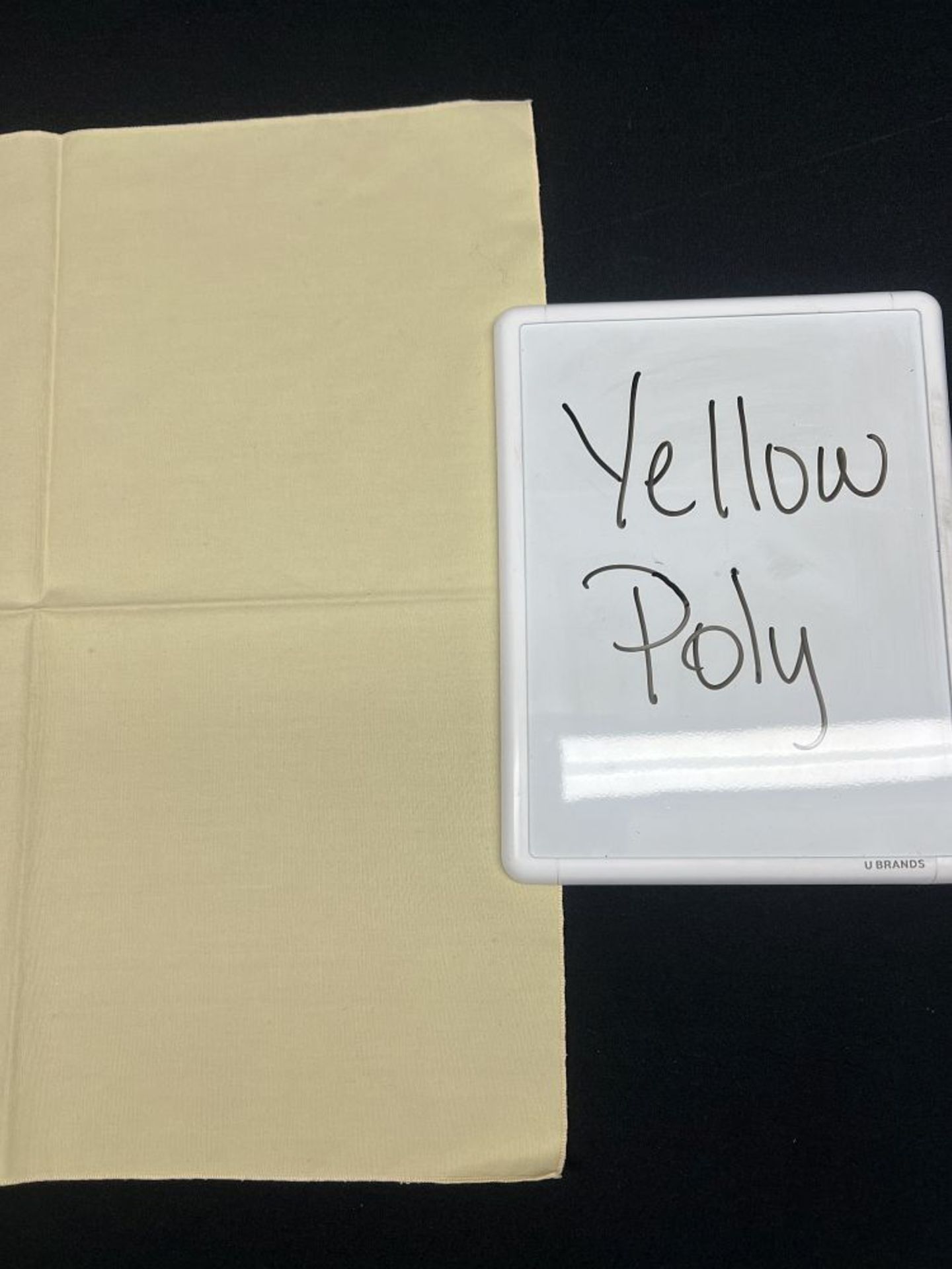 Yellow 108" Round Poly Tablecloth