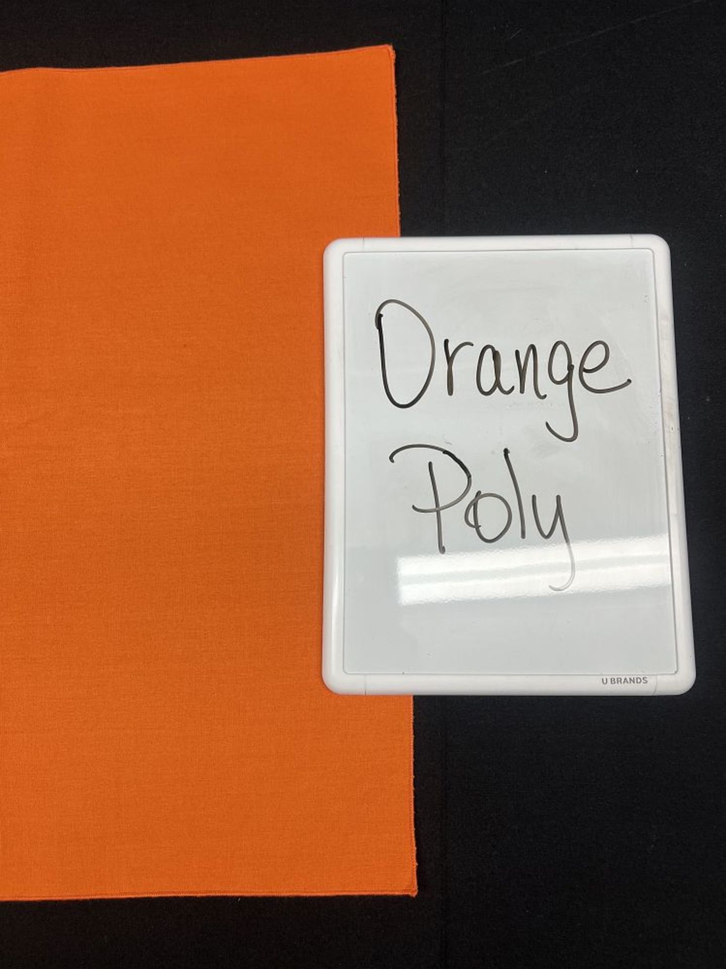 Orange 108" Round Poly Tablecloth