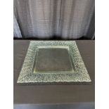21.5" Square Glass Platter