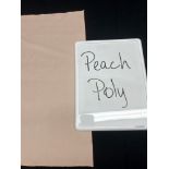 Peach 90" Round Poly Tablecloth