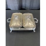 Rectangle Silver Plate Casserole Holders, Various Sizes